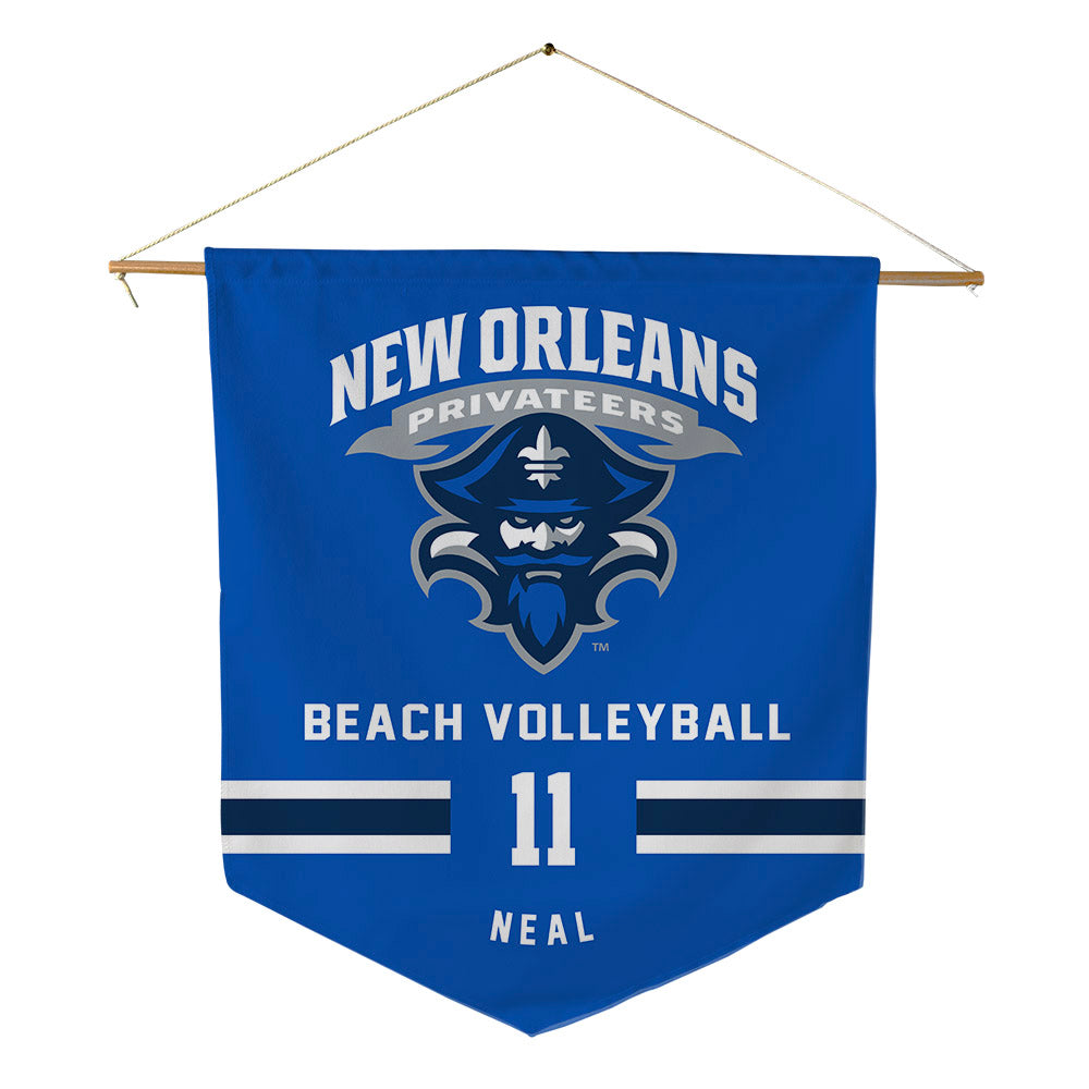 New Orleans - NCAA Beach Volleyball : Lindsey Neal - Pennant - 18" x 21"-0
