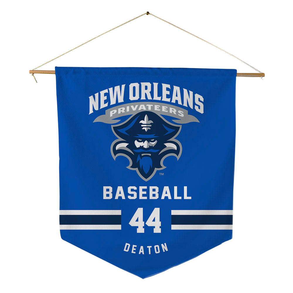 New Orleans - NCAA Baseball : Brice Deaton - Pennant - 18" x 21"-0