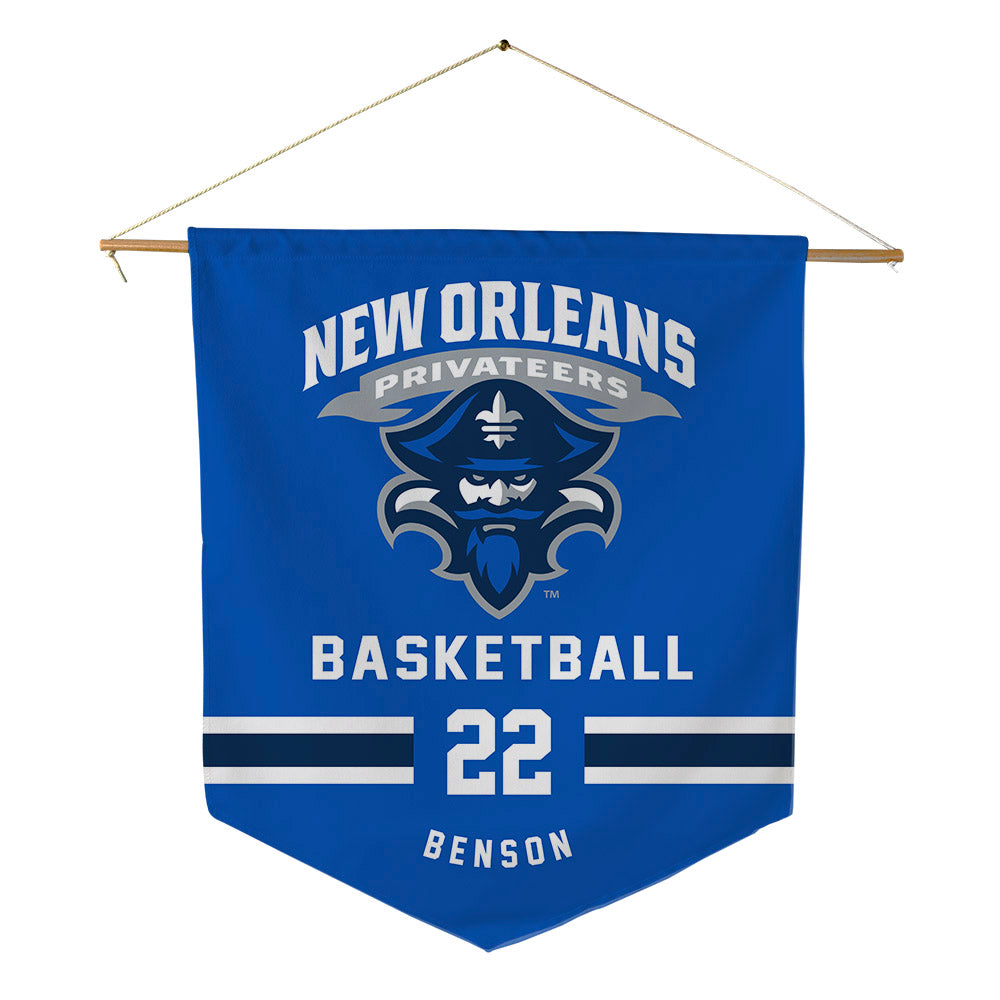 New Orleans - NCAA Men's Basketball : Coleton Benson - Pennant - 18" x 21"-0