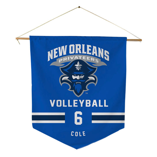 New Orleans - NCAA Women's Volleyball : Peyton Cole - Pennant - 18" x 21"-0