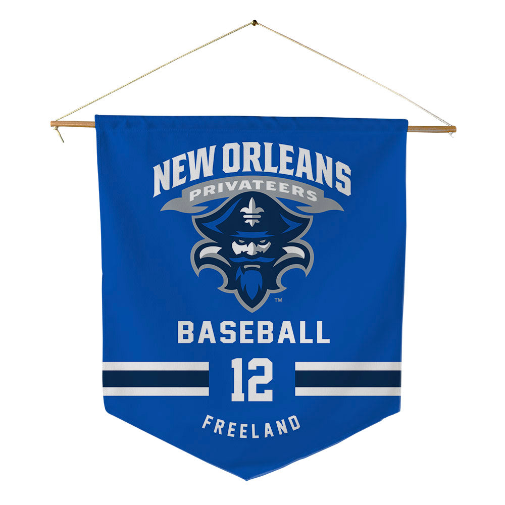 New Orleans - NCAA Baseball : Carter Freeland - Pennant - 18" x 21"-0
