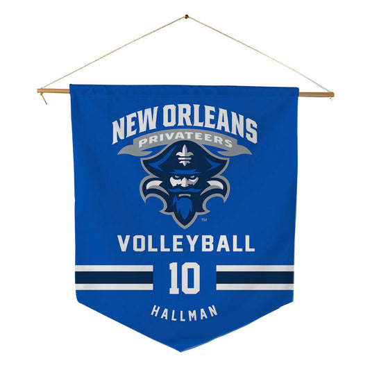 New Orleans - NCAA Women's Volleyball : Rylie Hallman - Pennant - 18" x 21"-0