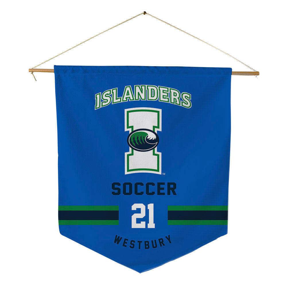 Texas A&M Corpus Christi - NCAA Women's Soccer : Morgan Westbury - Pennant - 18" x 21"-0