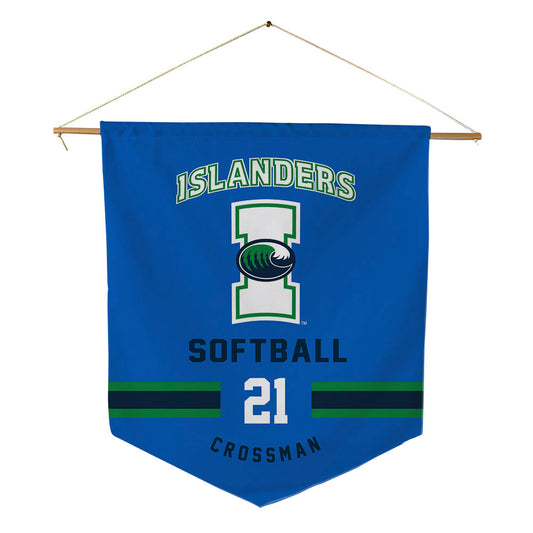 Texas A&M Corpus Christi - NCAA Softball : Katelyn Crossman - Pennant - 18" x 21"-0