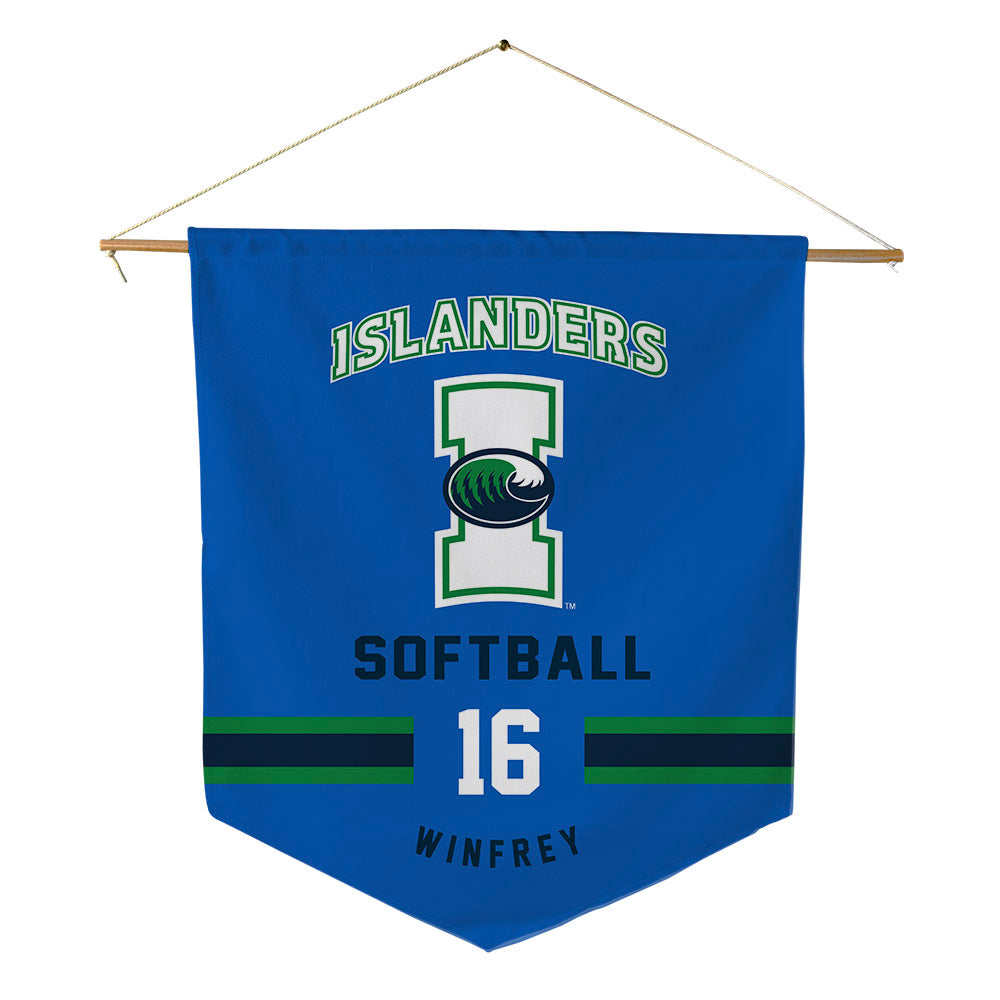 Texas A&M Corpus Christi - NCAA Softball : Kendra Winfrey - Pennant - 18" x 21"-0