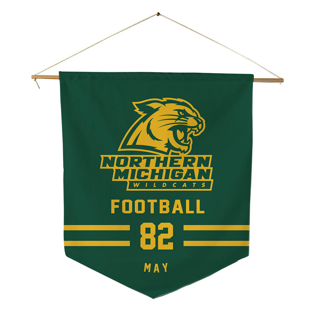 Northern Michigan - NCAA Football : Hayden May - Pennant - 18" x 21"-0