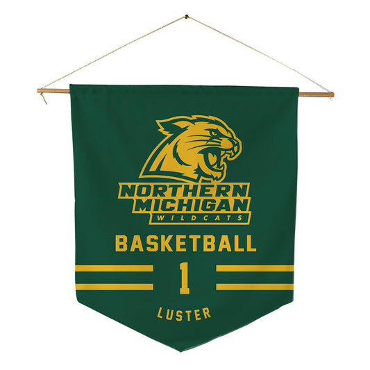 Northern Michigan - NCAA Men's Basketball : Biggie Luster - Pennant - 18" x 21"-0