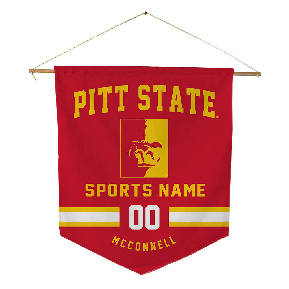 Pitt State - NCAA Football : Braven McConnell - Pennant - 18" x 21"-0