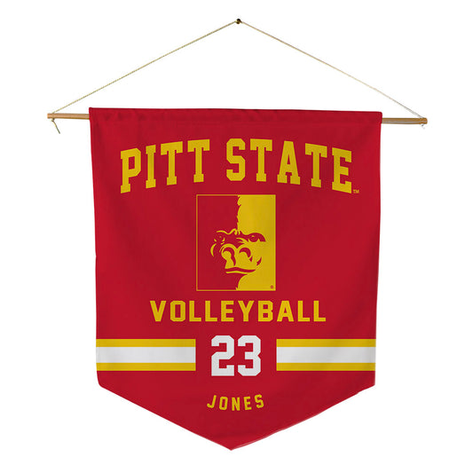 Pitt State - NCAA Women's Volleyball : Imerie Jones - Pennant - 18" x 21"-0