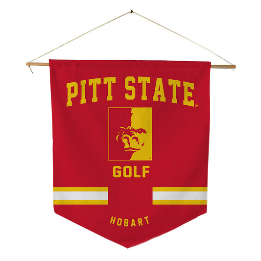 Pitt State - NCAA Men's Golf : David Hobart - Pennant - 18" x 21"-0