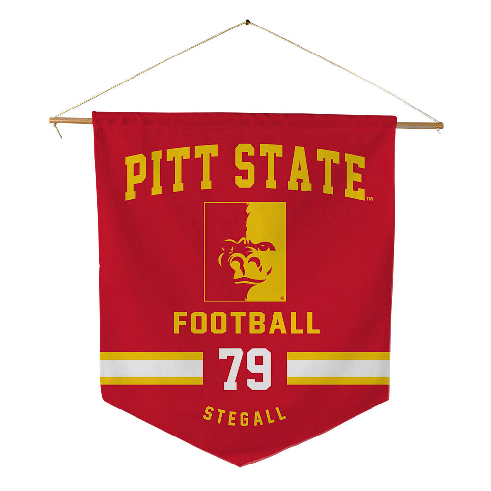Pitt State - NCAA Football : Gage Stegall - Pennant - 18" x 21"-0