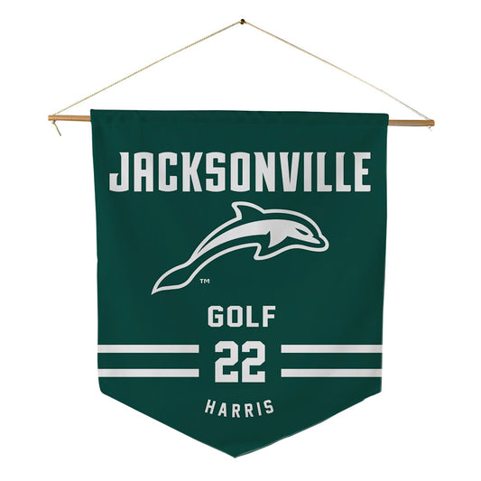 Jacksonville - NCAA Men's Golf : Will Harris - Pennant - 18" x 21"-0