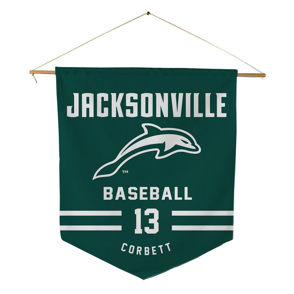 Jacksonville - NCAA Baseball : Garrett Corbett - Pennant - 18" x 21"-0