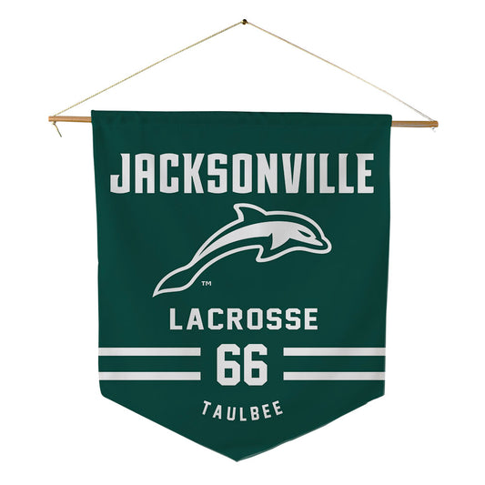 Jacksonville - NCAA Men's Lacrosse : Cal Taulbee - Pennant - 18" x 21"-0