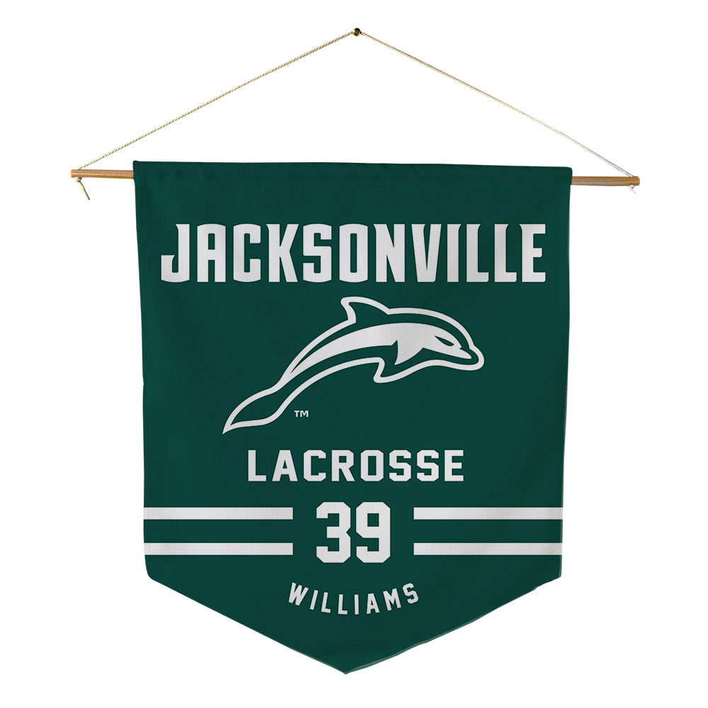 Jacksonville - NCAA Men's Lacrosse : Owen Williams - Pennant - 18" x 21"-0