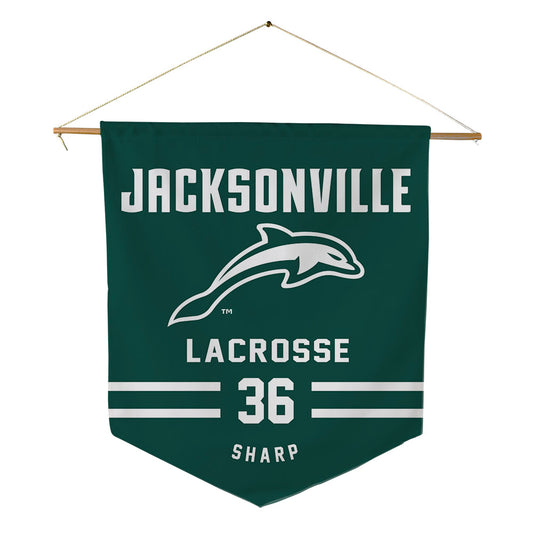 Jacksonville - NCAA Men's Lacrosse : Evan Sharp - Pennant - 18" x 21"-0