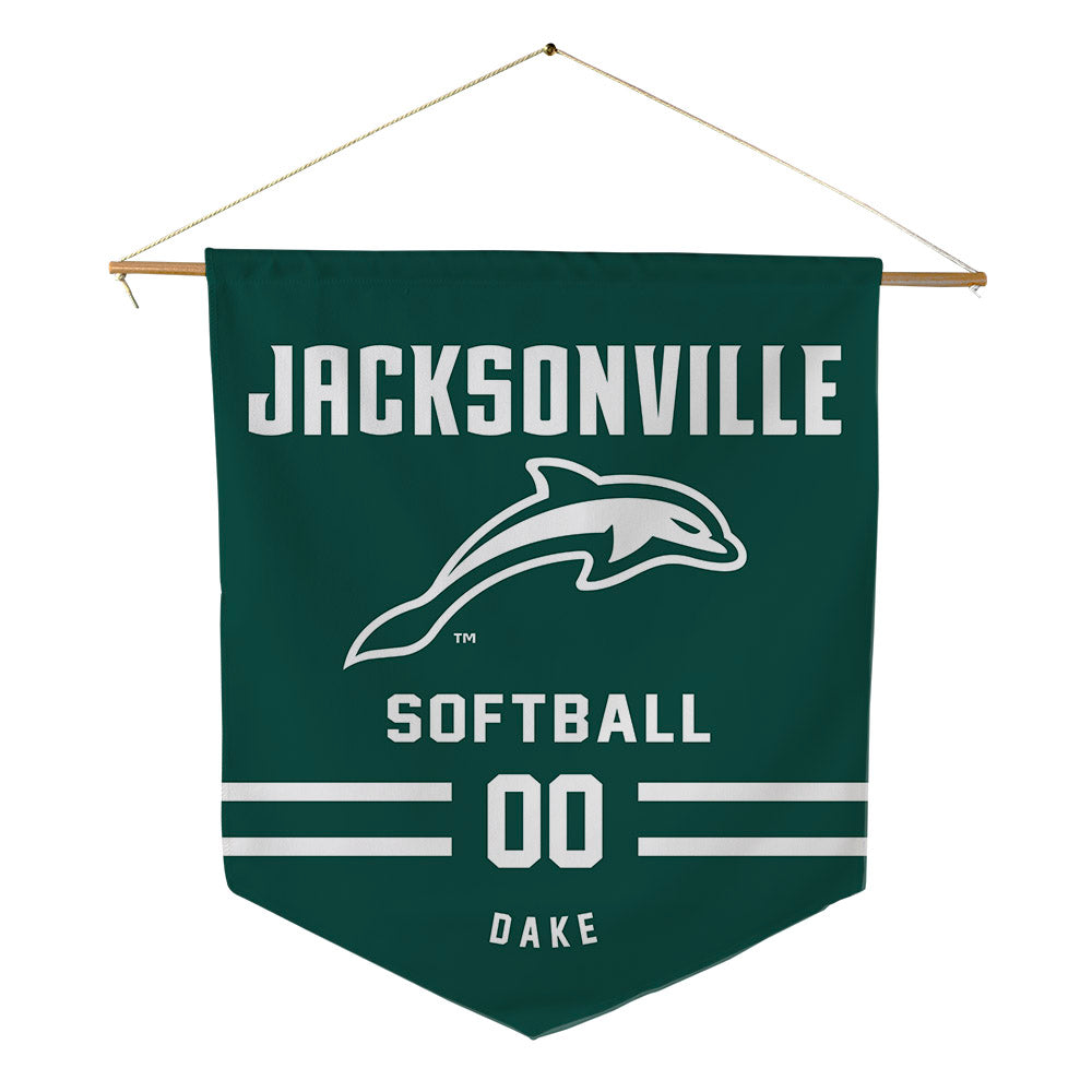 Jacksonville - NCAA Softball : Adilee Dake - Pennant - 18" x 21"-0