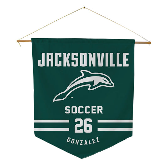 Jacksonville - NCAA Men's Soccer : Juan Pablo Gonzalez - Pennant - 18" x 21"-0