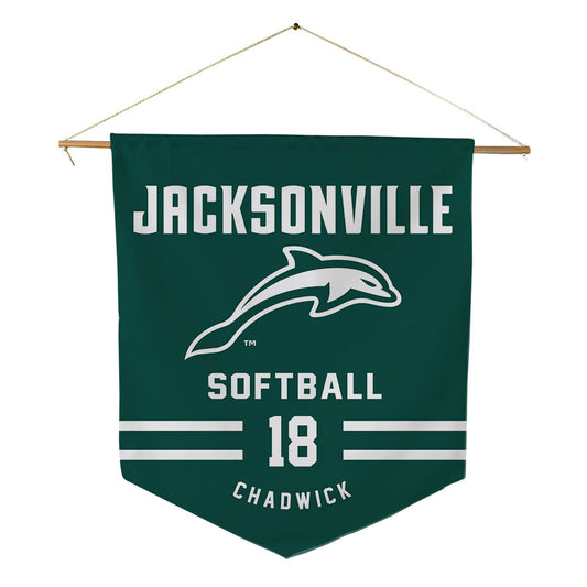 Jacksonville - NCAA Softball : Lindsey Chadwick - Pennant - 18" x 21"-0
