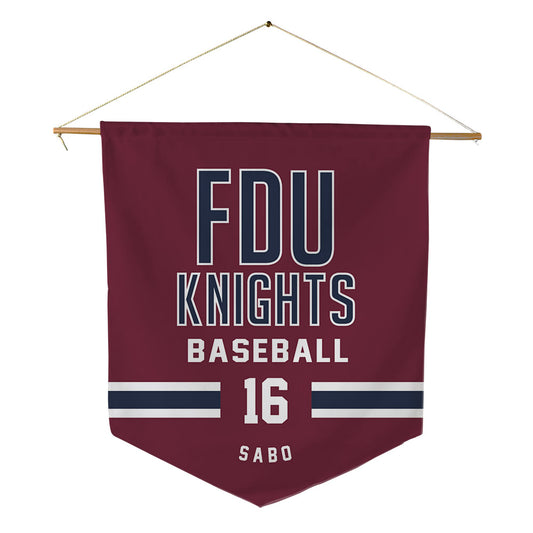 FDU - NCAA Baseball : Evan Sabo - Pennant - 18" x 21"-0