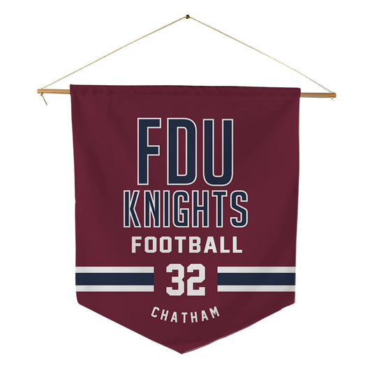 FDU - NCAA Football : John Chatham - Pennant - 18" x 21"-0