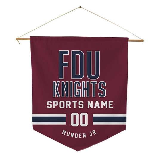 FDU - NCAA Men's Basketball : Joe Munden Jr - Pennant - 18" x 21"-0