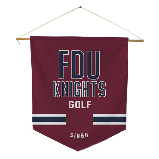 FDU - NCAA Men's Golf : Angad Singh - Pennant - 18" x 21"-0