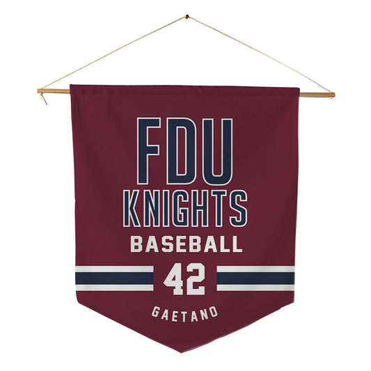 FDU - NCAA Baseball : Tyler Gaetano - Pennant - 18" x 21"-0