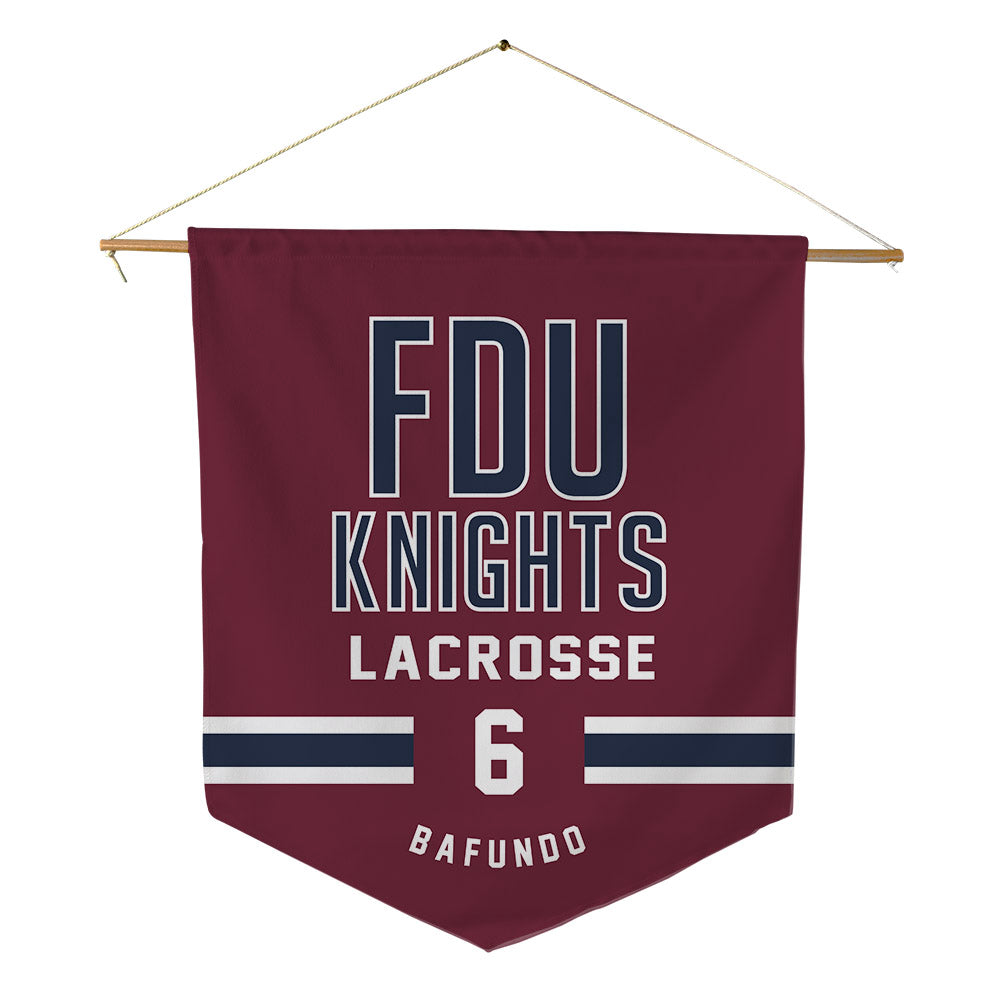 FDU - NCAA Women's Lacrosse : Madison Bafundo - Pennant - 18" x 21"-0