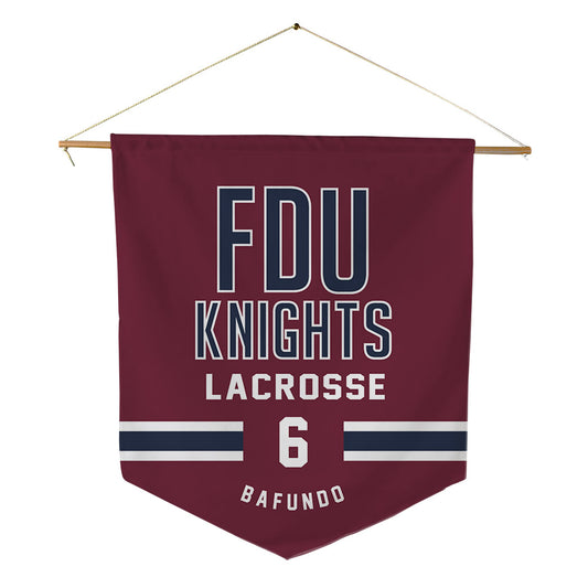 FDU - NCAA Women's Lacrosse : Madison Bafundo - Pennant - 18" x 21"-0