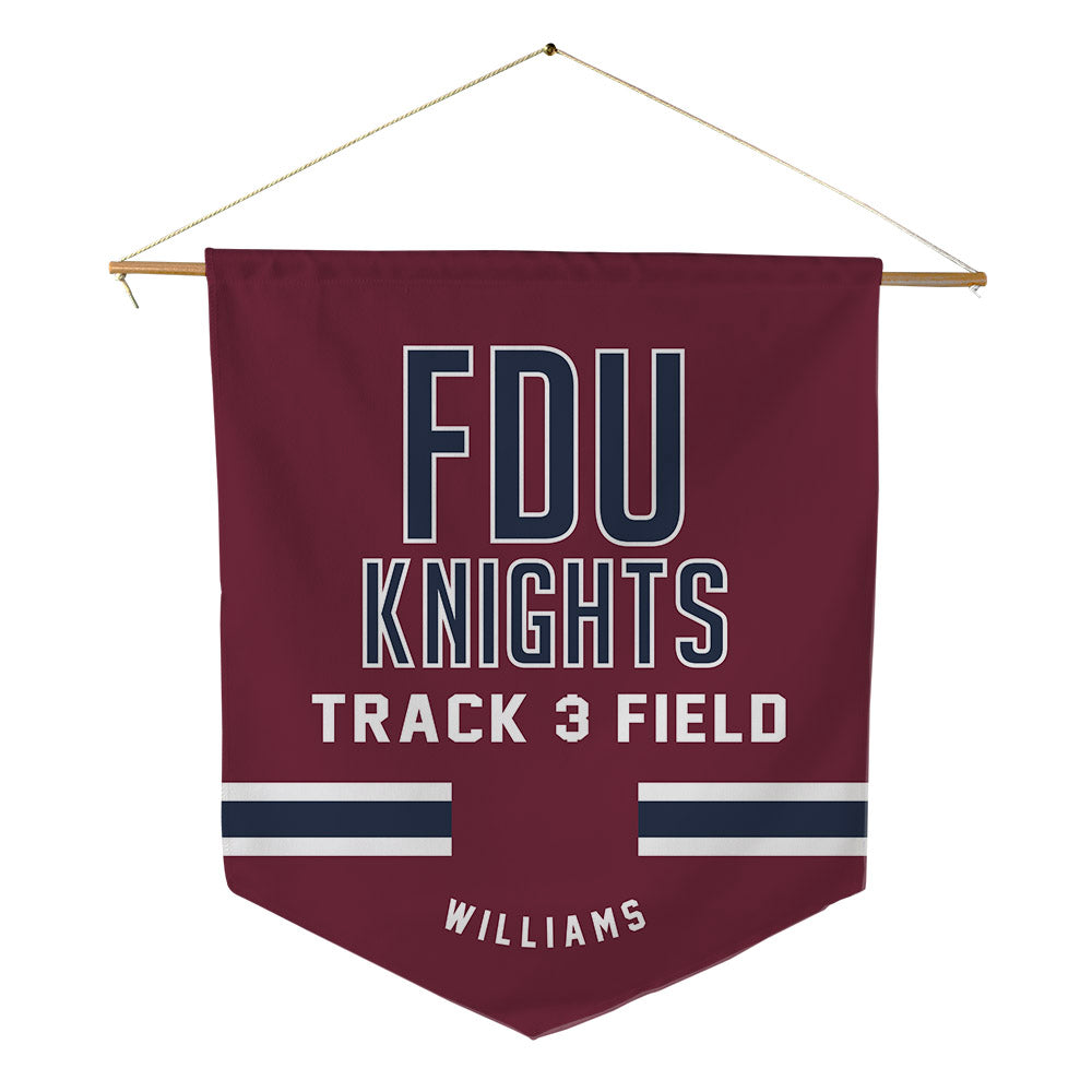 FDU - NCAA Men's Track & Field : Joseph Williams - Pennant - 18" x 21"-0