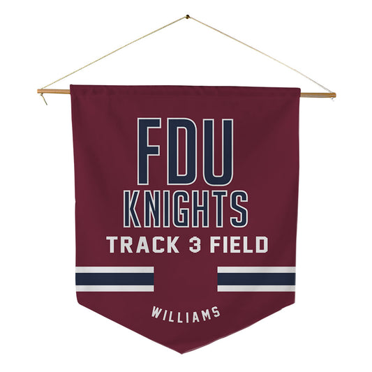 FDU - NCAA Men's Track & Field : Joseph Williams - Pennant - 18" x 21"-0
