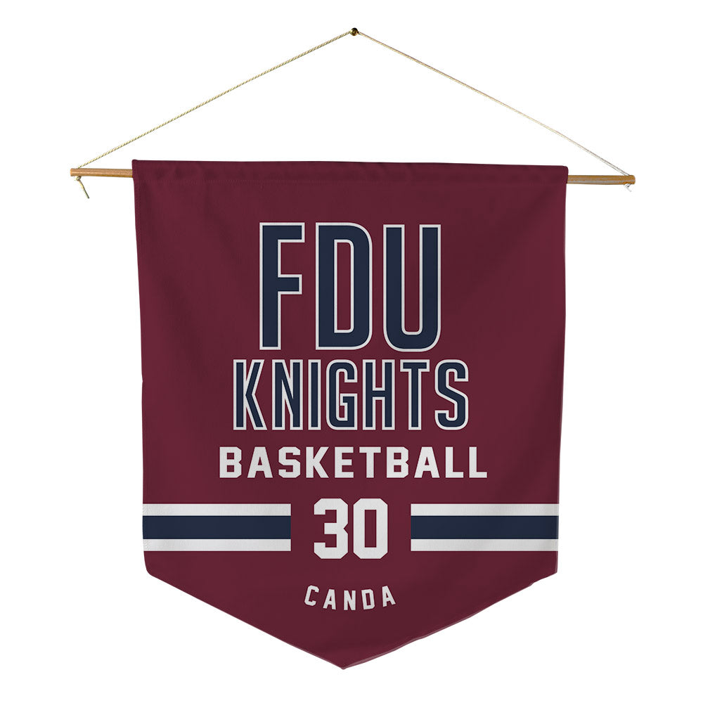 FDU - NCAA Men's Basketball : Andrew Canda - Pennant - 18" x 21"-0