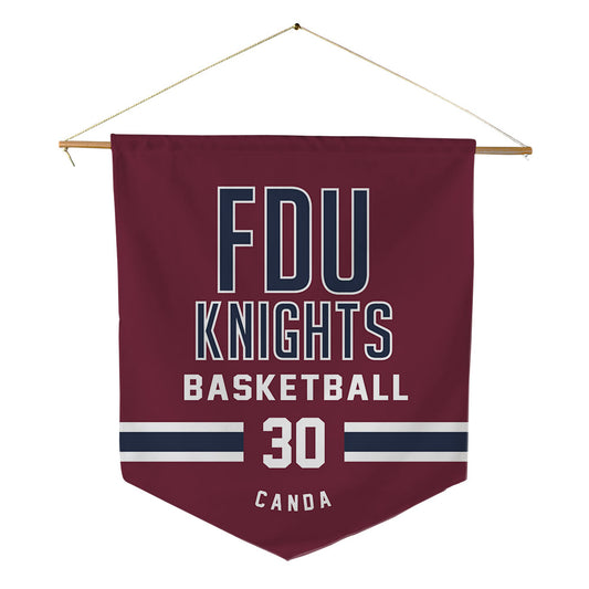 FDU - NCAA Men's Basketball : Andrew Canda - Pennant - 18" x 21"-0