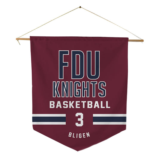 FDU - NCAA Men's Basketball : Heru Bligen - Pennant - 18" x 21"-0