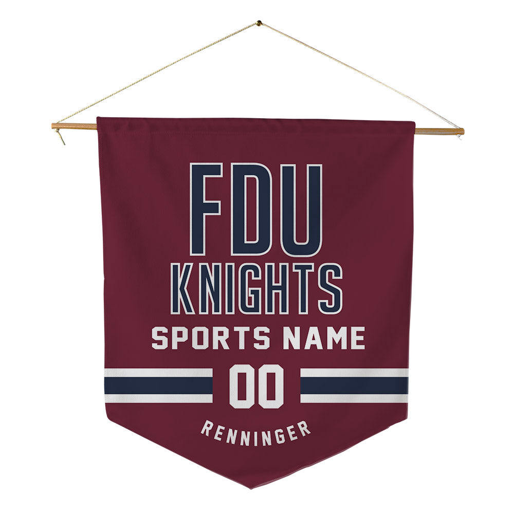 FDU - NCAA Women's Basketball : Ava Renninger - Pennant - 18" x 21"-0