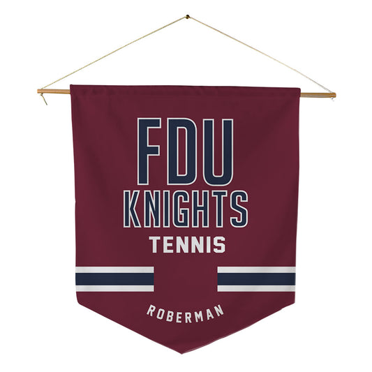 FDU - NCAA Men's Tennis : Nate Roberman - Pennant - 18" x 21"-0