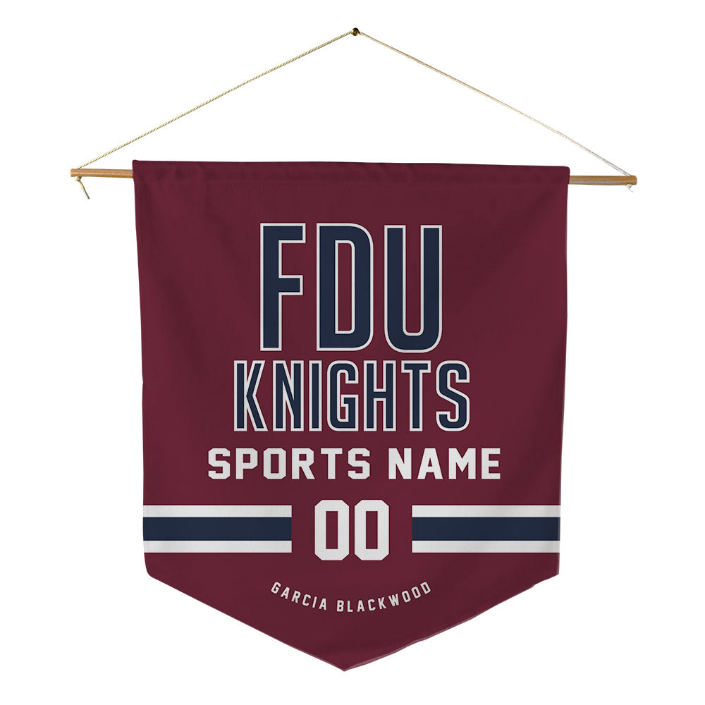 FDU - NCAA Women's Basketball : Dominique Garc�a Blackwood - Pennant - 18" x 21"-0