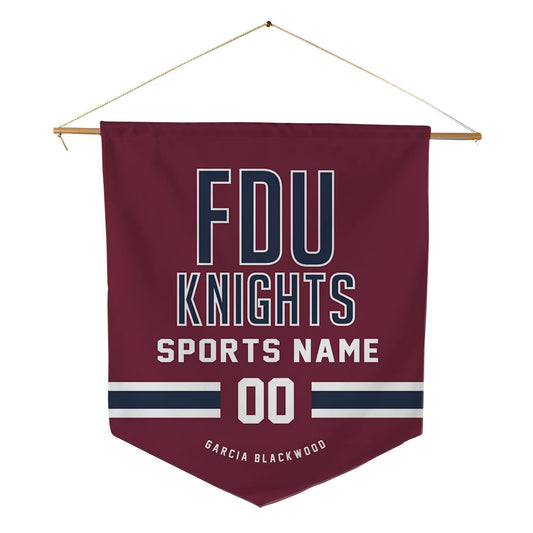 FDU - NCAA Women's Basketball : Dominique Garc�a Blackwood - Pennant - 18" x 21"-0