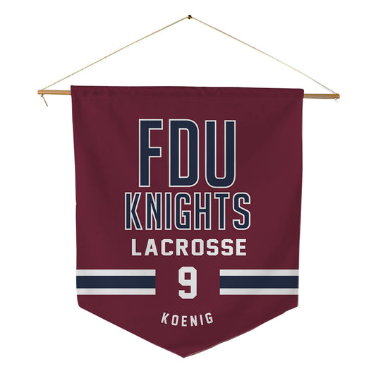 FDU - NCAA Women's Lacrosse : Casey Koenig - Pennant - 18" x 21"-0