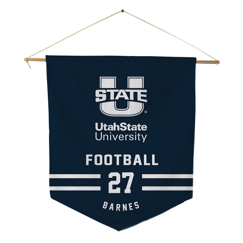 Utah State - NCAA Football : Blake Barnes - Pennant - 18" x 21"-0
