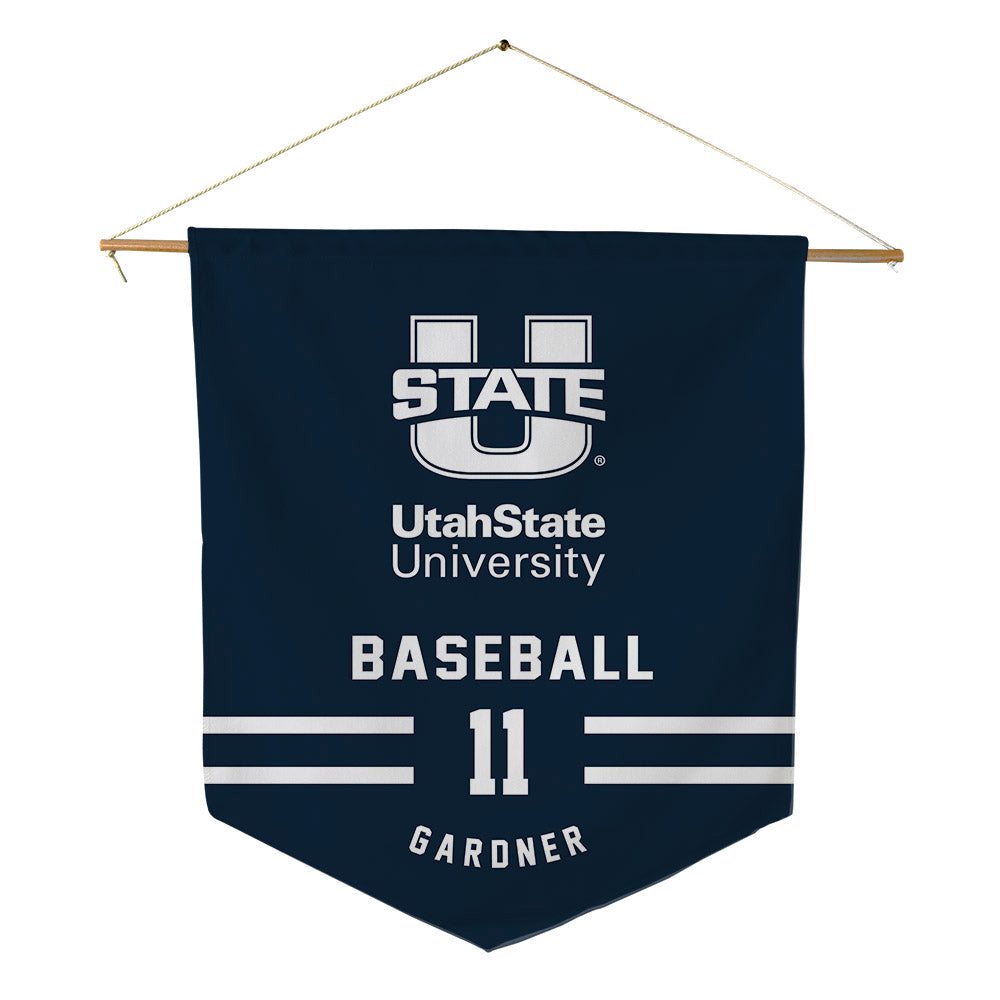 Utah State - NCAA Baseball : Hayden Gardner - Pennant - 18" x 21"-0
