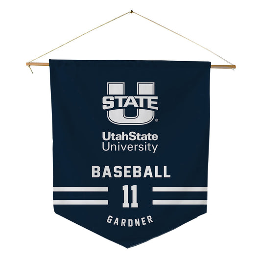 Utah State - NCAA Baseball : Hayden Gardner - Pennant - 18" x 21"-0
