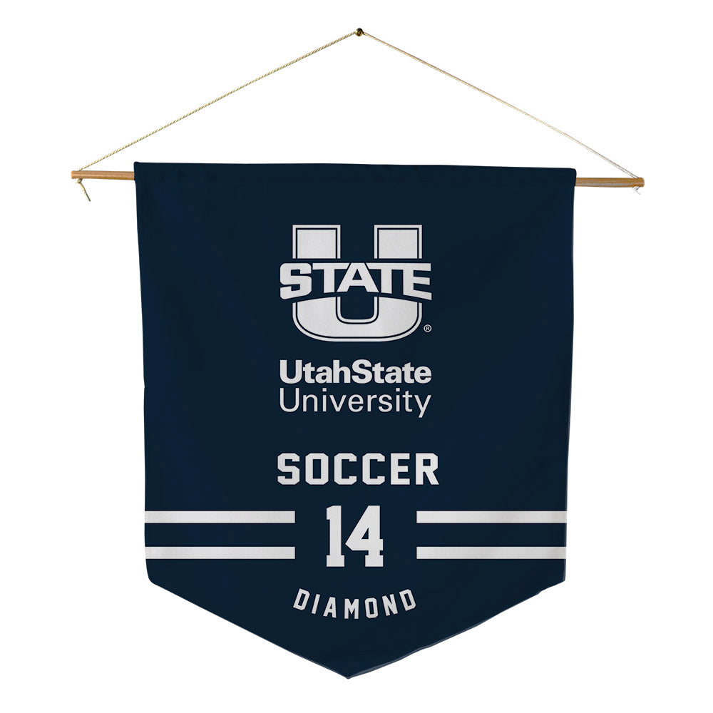 Utah State - NCAA Women's Soccer : Summer Diamond - Pennant - 18" x 21"-0