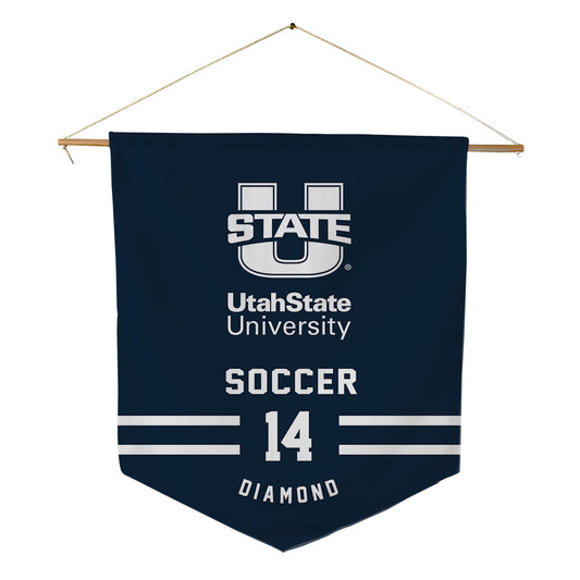 Utah State - NCAA Women's Soccer : Summer Diamond - Pennant - 18" x 21"-0