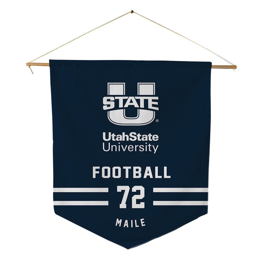 Utah State - NCAA Football : George Maile - Pennant - 18" x 21"-0