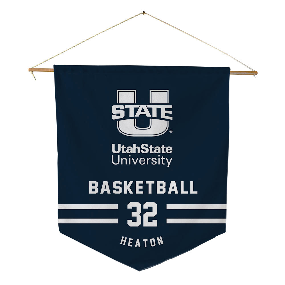 Utah State - NCAA Women's Basketball : Jamisyn Heaton - Pennant - 18" x 21"-0