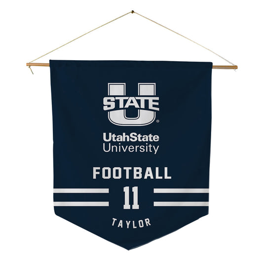 Utah State - NCAA Football : Bryson Taylor - Pennant - 18" x 21"-0