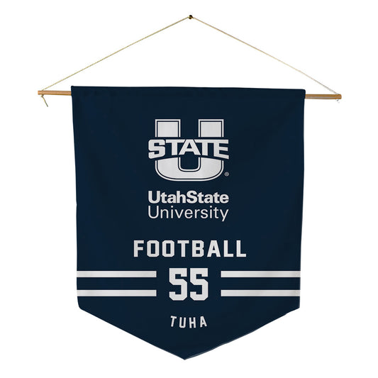 Utah State - NCAA Football : Tevita Tuha - Pennant - 18" x 21"-0