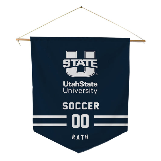 Utah State - NCAA Women's Soccer : Taylor Rath - Pennant - 18" x 21"-0